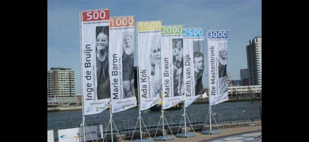 500m. Vlaggen Rotterdam Swim
